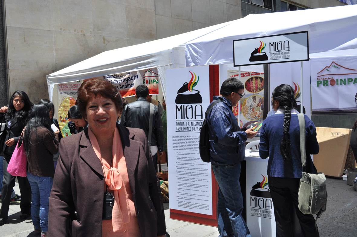 Directora de Nutrición: Lic. Magdalena Jordán en la Feria Exposición